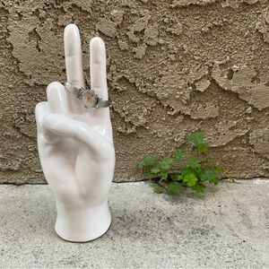 Vintage. TIMEX Silver Metal, Circular Face Watch